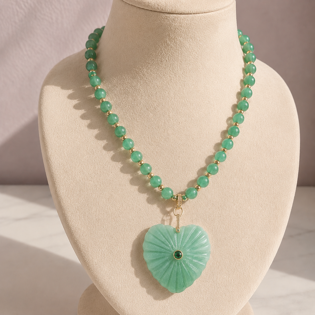Collier Giverny -Aventurine